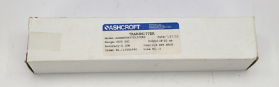 #ad Ashcroft Pressure Transducer Transmitter 1500psi 4 20mA $300.00