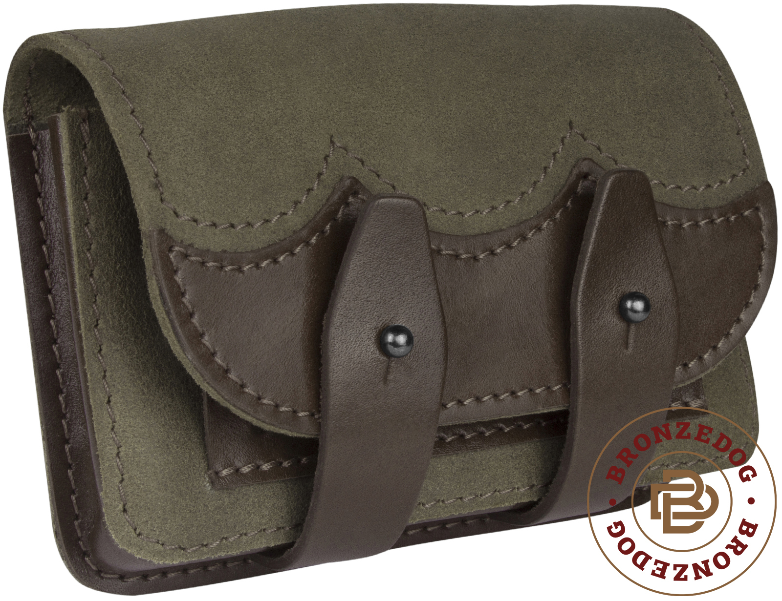 Leather Rifle Ammo Pouch Cartridge Holder 12 Gauge / 308 Brown Green eBay