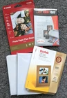 ASSORTED LOT OF 5x7" GLOSSY PHOTO PAPER KODAK CANON JET PRINT