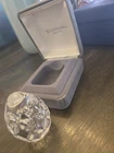 Vintage Solid Crystal Waterford Egg Paperweight Signed 3 1/4" x 2 3/8" wide NR