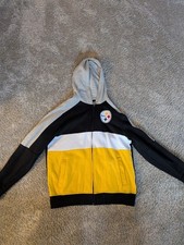 Pittsburgh Steelers Zip-Up Hoodie by Starter Size XL Excellent Condition