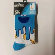 Sesame Street Cookie Monster Socks Size 9-13