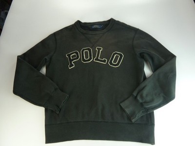 Polo Ralph Lauren Sweatshirt Herren M anthrazit Rundhals Pullover Spellout