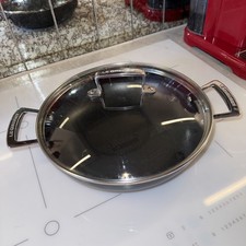Le Creuset Stainless Steel Shallow Casserole Dish / Pan 27cm 2.7lotre