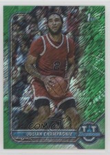 2021-22 Bowman U Green Shimmer Refractor 13/99 Julian Champagnie #55 0c6