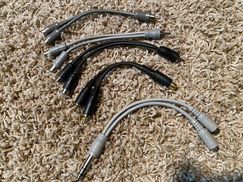 Lot Of RCA Cable Splitters w/ 1/4 Stereo