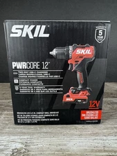New SKIL DL6290A-11 12V PWRCORE 12 Brushless 12V 1/2" Compact Drill Driver Kit