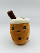Bubble Boba Milk Tea Cup Plush Toy Keychain