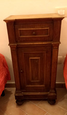 Comodino, mobiletto mobile in legno stile Liberty porta telefono epoca 900