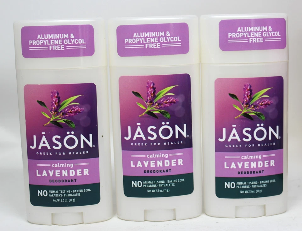 Jason Calming Лавандовый дезодорант без алюминия без парабенов пропилен Лот 3 - Изображение 3 из 3