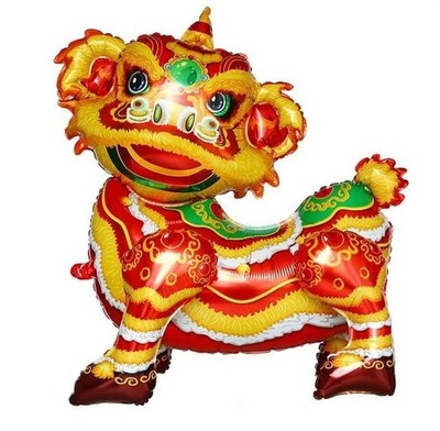 Chinese Festival Balloon Lion Dance Celebration Party Decoration Standing Huge 1