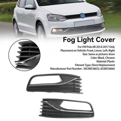 Gitter Stoßstange Nebelscheinwerfer Grill 56C0853665J für VW Polo 6R 2014-2017