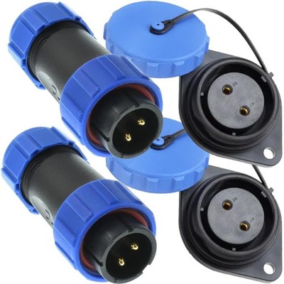 Wasserdichter 21 mm Panelstecker 30 A Stecker & Buchse 4 Stück