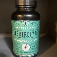 Key Nutrients Electrolyte Recovery Plus Hydration Pills 200ct BB 10/2025 