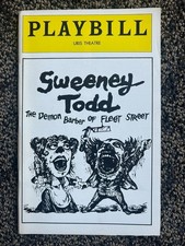 Vintage 1979 "Sweeney Todd - Demon Barber of Fleet Street" Uris Theatre Playbill