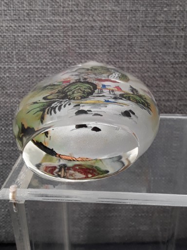 Antique Chinese Snuff Bottle WithFall  Painting 