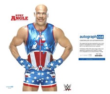 KURT ANGLE SIGNED WWE WRESTLER 8x10 PHOTO - ACOA COA KURT ANGLE SIGNED WWE WRESTLER 8x10 PHOTO - ACOA COA