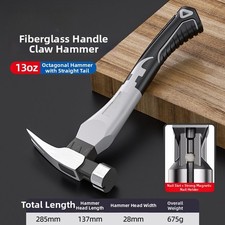 Claw Hammer High Carbon Steel 26.5 x 3 cm Magnetic Nail Holding Feature