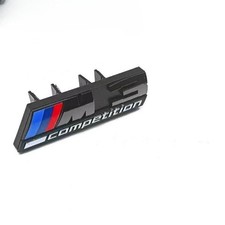 Front Grill Gloss Black M3 Competition Badge Emblem Sticker For M3 F80