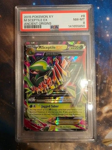 PSA 8 2015 M Sceptile EX Pokemon XY Ancient Origins 8/98 Ultra Rare