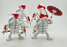 NECA Laird TMNT First Turtles Black and  White set of 4 with weapons