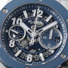 HUBLOT Big Bang Unico Titanium Blue Ceramic 421.NL.5170.RX second hand mens 7