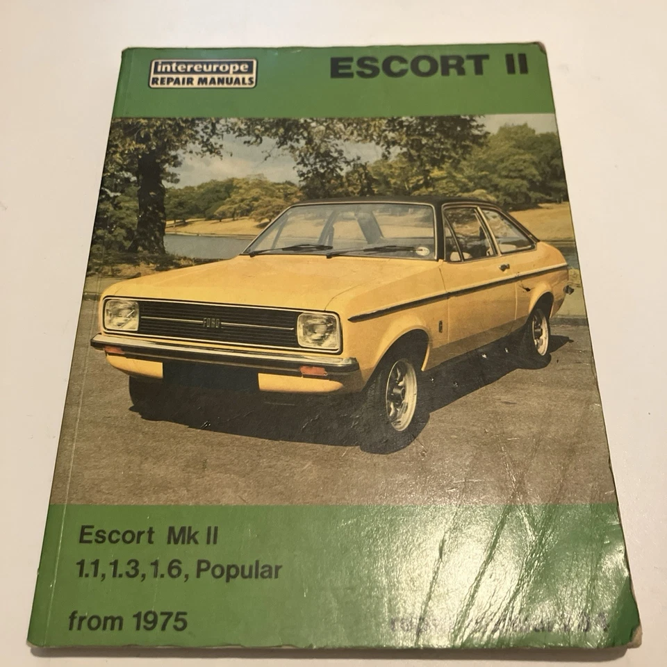 Ford Escort Repair Manual Mk2 1.1, 1.3, & 1.6 1975-1977 Intereurope - Image 3 of 4