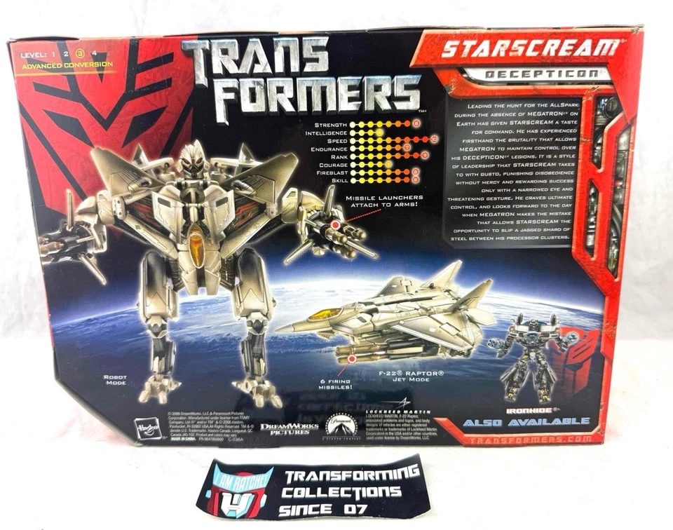 Transformers 2007 Movie Voyager Class Starscream MISB - Image 2 of 2