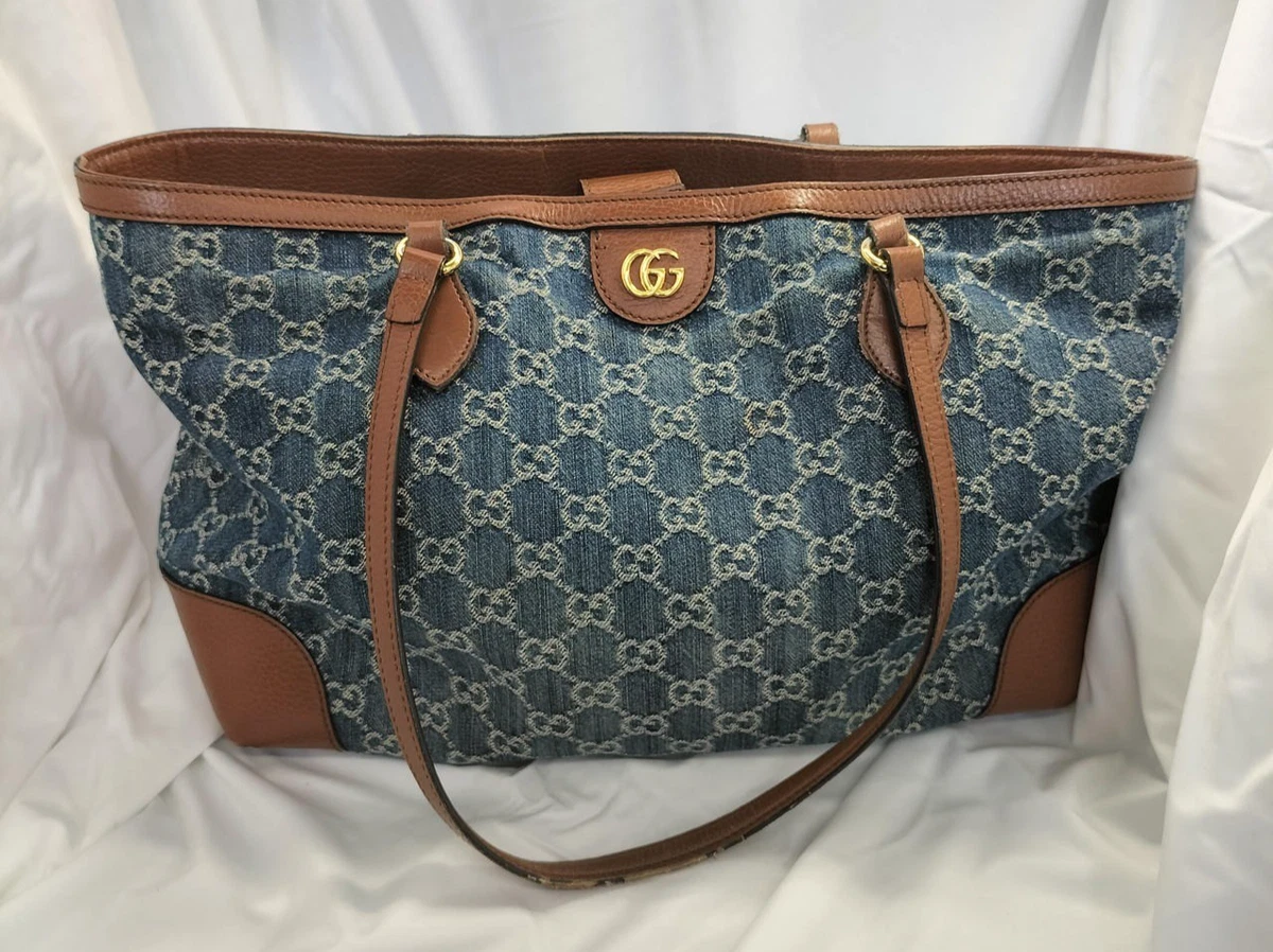 Gucci Denim Exterior Tote Bags & Handbags for Women for sale | eBay