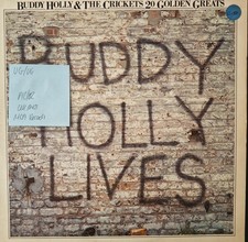 Buddy Holly and the Crickets 20 Golden Greats Vinyl Record LP VG/VG EMTV8 1977