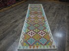 Authentic Afghan Chobi Vegetable Kilim Rug Tribal Geometric Design Rug 2.9x10 Ft — photo 7
