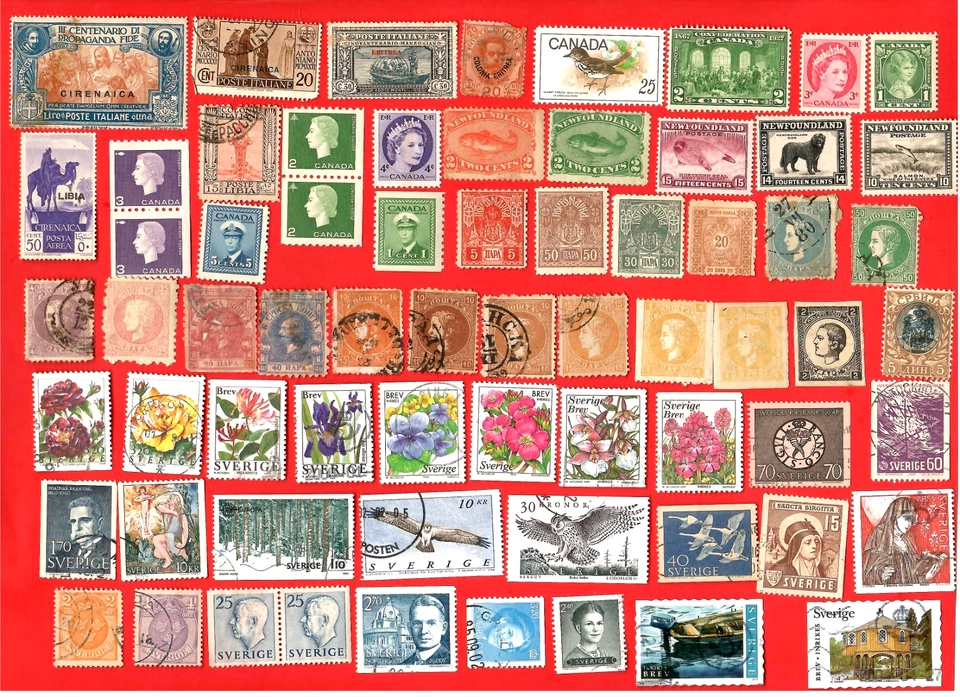 WORLDWIDE Stamps & Pictorials Used & Mint W/ PORTUGAL, CANADA MNH, SINGAPORE - Image 2 of 4