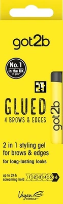 got2b Glued for Brows & Edges 2 in 1 Wand Eyebrow Gel Vegan Free 16ML UK