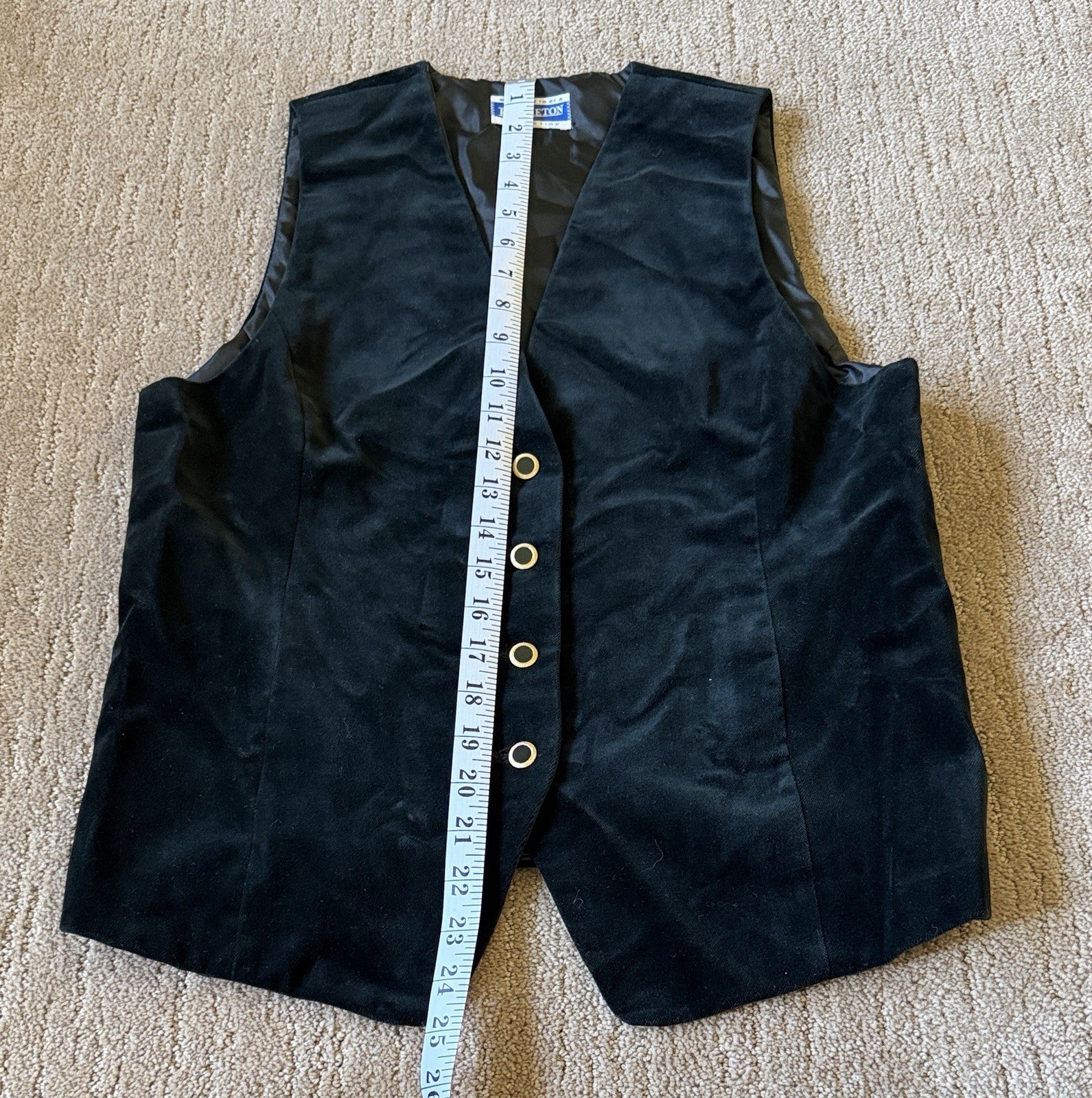 Pendleton Black Vest With Buttons - image 3
