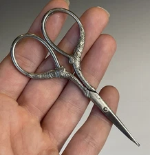 Antique - Vintage 20th C. Dressmakers Sewing Scissors Seamstress Victorian Tools