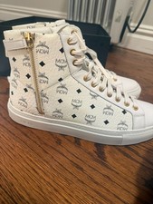 mcm high top white men size 42/9