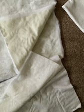 Pacchetto di pezzi di tessuto in pelliccia sintetica e feltro bianco - materiale artigianale/costume