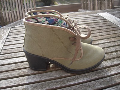 EVEN AND ODD Plateauboots oliv khaki  40 neuwertig Canvas  stylish cool trendy