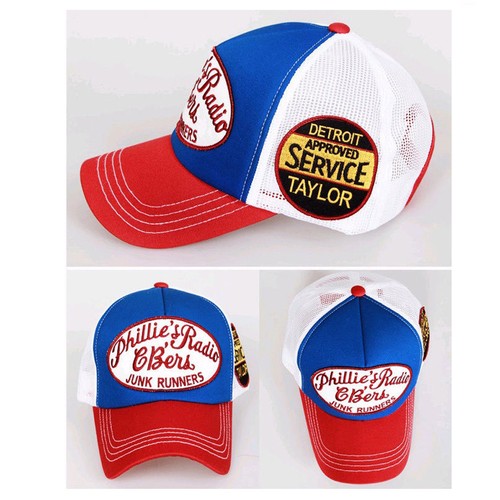 Unisex Hombre Mujer Corredores Chatarra Malla Gorra de Béisbol Camionero Sombrero Sombrero Todo Negro - Imagen 5 de 7
