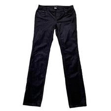 White House Black Market Women  s Noir Black Velvet Sparkle Jeans Pants Size 2