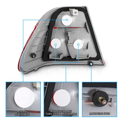 Luces traseras rojas 4 puertas para BMW E46 318i 320i 323i 325i 328i 330i 1999-2001 sedán - Imagen 3 de 7
