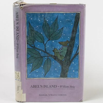 Abel's Island (1976) William Steig First Edition Ex-Library HC/DJ Newbery Honor