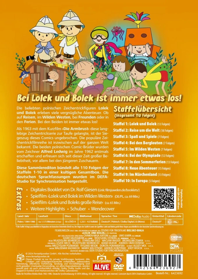 Lolek und Bolek - Staffeln 1-10 Gesamtedition (DEFA Filmjuwelen) [10 DVDs] - Bild 2 von 4