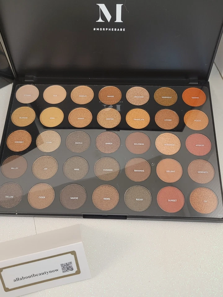 Morphe 35OS Nature Glow SHIMMER Eyeshadow Palette 1.98 oz Full Size NEW In Box - Image 3 of 4