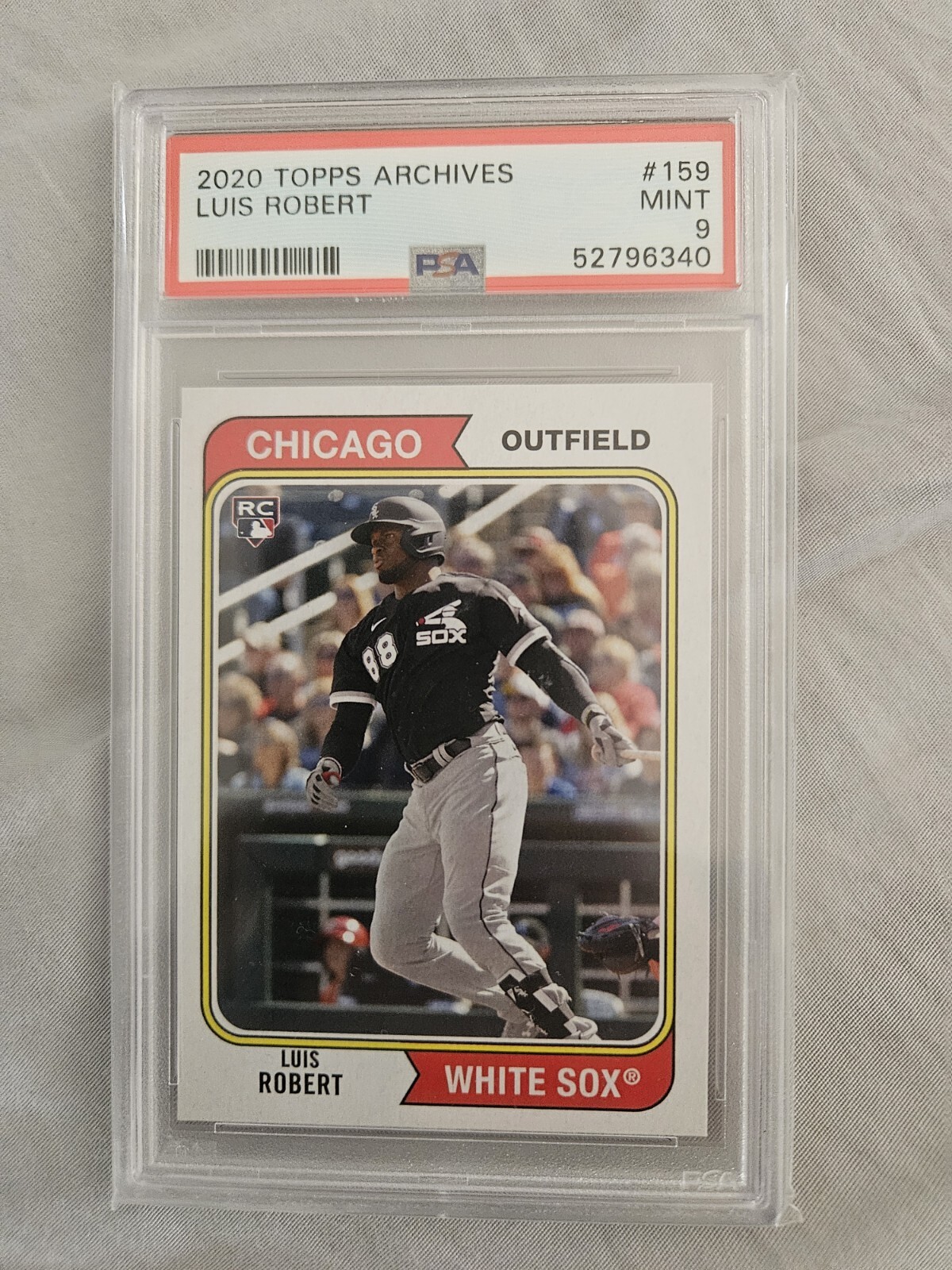 2020 Topps Archives #159 Luis Robert White Sox RC Rookie PSA 9 MINT