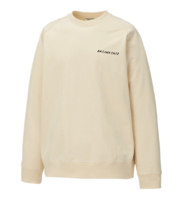 Onitsuka Tiger Sweat Top Small Ivory Unisex Cotton