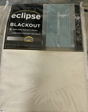    Eclipse Kendall Rod Pocket Blackout Window Panel 42x95 Ivory Single 