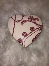 Pandora Heart Shaped Jewelry Box Holder 2 Tier Swivel Beautiful 4 x 2 3/4