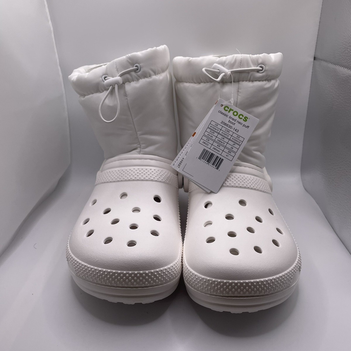 【М】 Crocs Classic Lined Neo Puff Boots Mens 10 And Women's Size 12