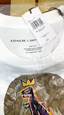 NWT Coach X men's Jean Michel Basquiat Signature T Shirt C5219 | eBay
